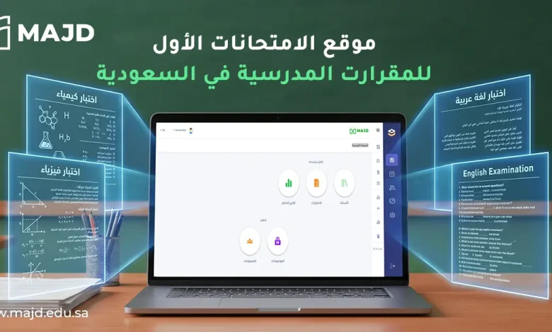 موقع الامتحانات الأول للمقرارت المدرسية في السعودية
